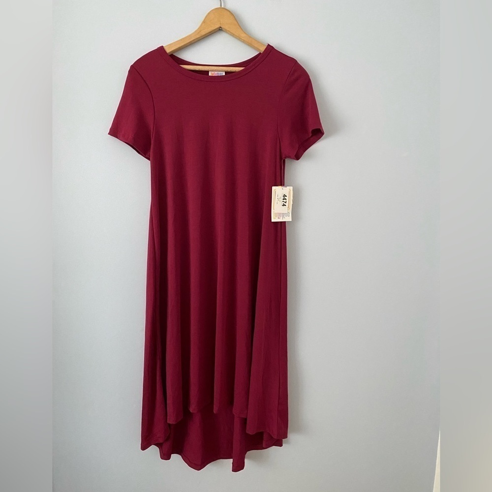 NWT LuLaRoe Carly Dress Size XXS, Hi-Low Hem Swing Dress